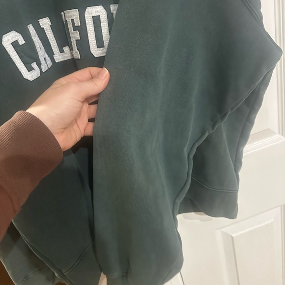 Anine Bing “Miles” Green Crewneck oversized distressed - Picture 5 of 15